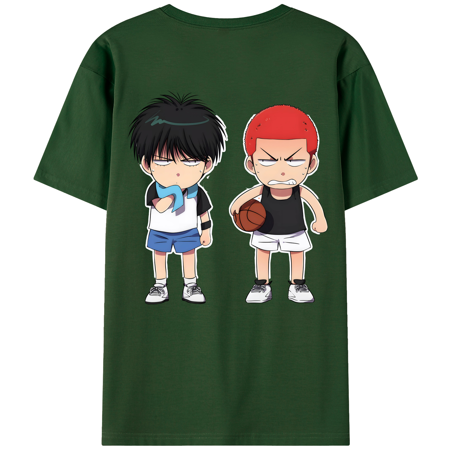 SLAM DUNK／スラムダンク 綿100％半袖Tシャツ（背面プリント）